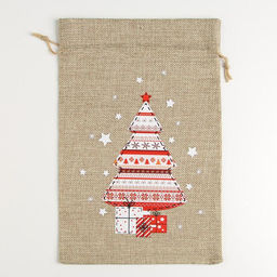 Цена за 5 шт. Мешок с термонаклейкой Подарки, 20 30 см +/- 1.5 см