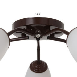 Люстра «Оникс» BayerLux 5×15 Вт E27, коричневый, 52×52×15 см