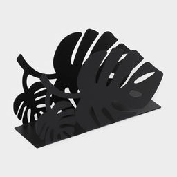 Салфетница Листья, 1347,5 см, цвет чёрный - Доляна фото 3