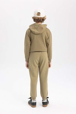 Спортивные брюки для мальчиков с принтом и эластичным карманом на шнуровке на талии - Defacto фото 8