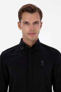 Erkek Siyah Uzun Kollu Basic G_mlek Sepette S_rpriz _ndirim - U.s. polo assn фото 2