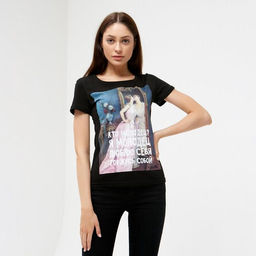 Футболка женская MIST «Я Молодец», размер 40-42