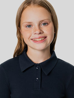 Поло для девочек синее - Mark formelle фото 5