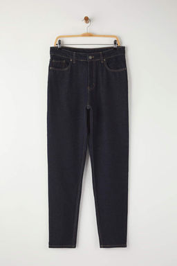 Koyu Lacivert Essential Fit Tutun Dikisli Jeans Kot Pantolon TMNAW23JE00104