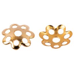 Zlatka Розетка для бус DC-001/5 6 мм 5 шт №01 под золото