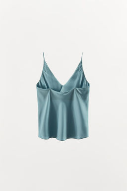 STRAPPY SATIN TOP - Zara фото 10