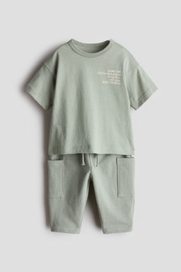Conjunto de 2 piezas en algod?n