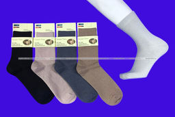 Цена за 10 пар. Термоноски МУЖСКИЕ медицинские из шерсти ламы арт. 7140