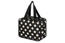 Косметичка - сумочка 23*11,5*18,5 см Черная в белый горошек, с двумя ручками - Elan gallery фото 5