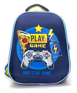 Рюкзак Schoolformat ERGONOMIC LIGHT PLAY GAME 17 л синий 38х30х18 см жестк. каркас 2 секц. молния д/мальчиков