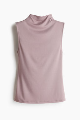 Top de microfibra con cuello perkins - H&m фото 3