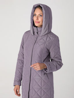 24307 Пальто дем. серо-песочный - Dizzyway фото 2