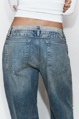 RELAXED OVERSIZE HIGH-WAIST RHINESTONE JEANS - Zara фото 11