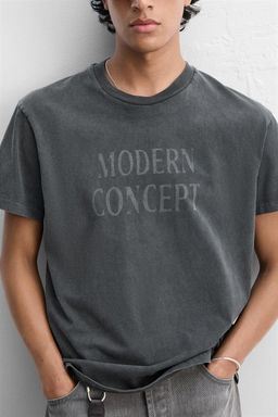 FADED PRINTED T-SHIRT - Zara фото 5