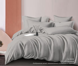 КПБ Элитный сатин Премьер Серый мрамор 2,0-спальный