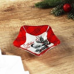 Соусник стеклянный новогодний «С новым годом», 10.8×10.3 см, 80 мл