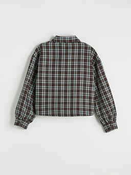 Ekose Poplin K?z ?ocuk G?mlek