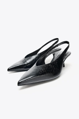 SLINGBACK HIGH-HEEL SHOES - Zara фото 5