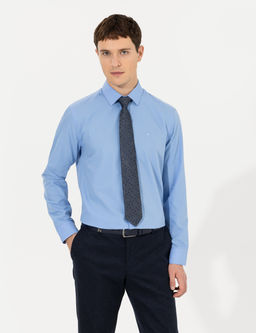 Mavi Slim Fit Uzun Kollu Klasik G_mlek