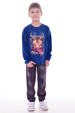 Пижама детская 7-275 (синий) Бык