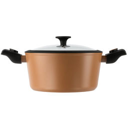 52001 WERNER Кастрюля TIVOLI 24,0x12,0 см/4,5 л с индукционным дном, с двухслойным антипригарным покрытием Whitford Xylan, со съемной бакелитовой ручкой. Материал: кованый алюминий. Толщина стенок: 2,  фото 2