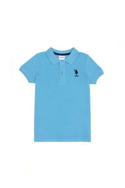 U. S. Polo Assn Базовая футболка бирюзового цвета для мальчика - U.s. polo assn фото 4
