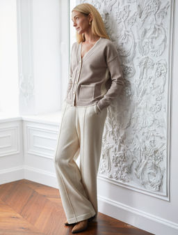 Кардиган из пряжи с кашемиром - Vilatte фото 3