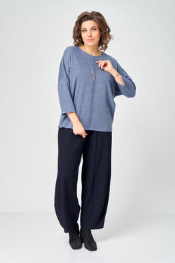 Джемпер Bliss 9500 стальной синий