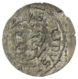 Монета Солид 1634-1654 года Шведская оккупация Риги королева Кристина
