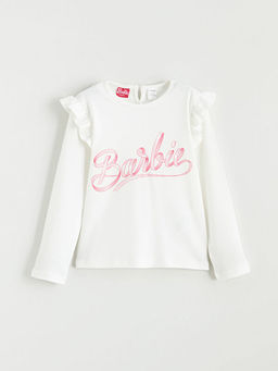 Barbie Bask?l? K?z ?ocuk Bluz ve T?t? Etek 2li