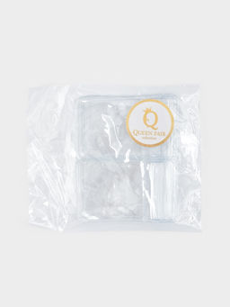 Органайзер-упаковка набор для хранения украшений QF, с зип-лок замком 10 шт., 6?4 см, прозрачный