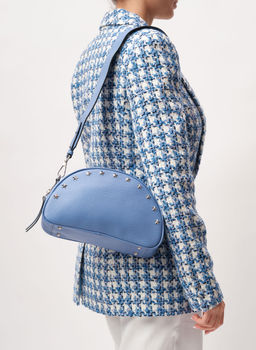 Кожаная сумка Azaro 30706 сиреневый закат