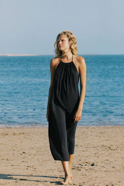 VESTIDO HALTER FLUIDO / Negro - Zara фото 4