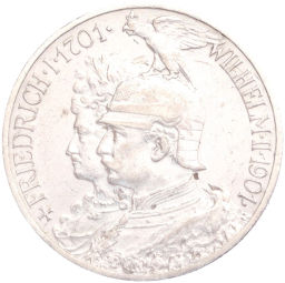 2 марки 1901 года Германия (Пруссия) 200 лет Пруссии