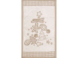 1с105.513ж2 Чудо-елочка (лен3) Полотенце махровое 50х30 см