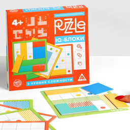 Настольна игра головоломка Puzzle IQ-блоки. 8 элементов, 4+