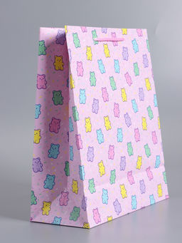 Пакет подарочный ламинированный «Мишки», 26×12×32 см