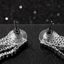 Серьги висячие со стразами Водопад прямые нити, цвет белый в серебре, 11,5см - Queen fair фото 2