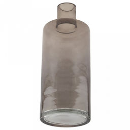 "Дымка" Ваза для цветов стеклянная "Бутылочная" 2,4л, д12см, h30см, форма бутылка, средняя (Россия)