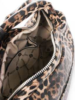 LACCOMA сумка Офелия-HL040-леопард темно коричневый эко кожа хлопок