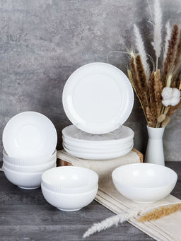 Столовый набор 13 предметов Вертикаль белый FLYGP13 867 (WHITE) (уп 4) - Галеонтрейд фото 2
