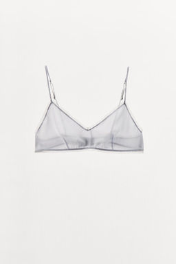 SEMI-SHEER TULLE BRA - Zara фото 7