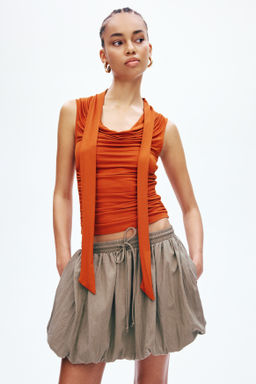 Top con cuello fular - H&m фото 7