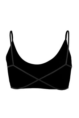 TRENDYOLMILLA Siyah Seamless/Dikissiz Ip Ask?l? S?rt Detayl? Balensiz Kaps?z Bralette Orme Sutyen THMAW23SU00130  фото 28