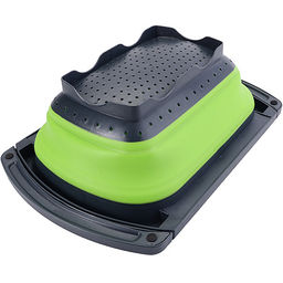 31488-1 Дуршлаг с выдвиж. ручками, ЗЕЛЕН.MB (х12) - Mayer&boch фото 4