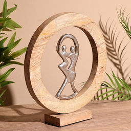 Сувенир интерьерный в деревянном кольце «Танец», 30×8×33 см