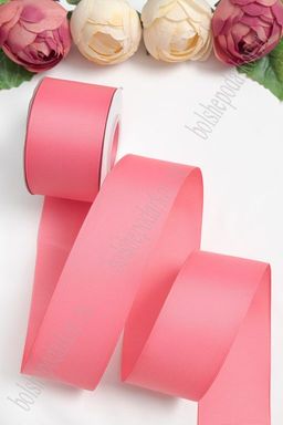 Лента репсовая 5 см*20 ярд "1 сорт" (SF-1350) розовая пенка №193