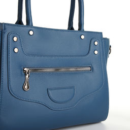 Сумка женская тоут, на молнии, цвет синий - Simaland фото 4