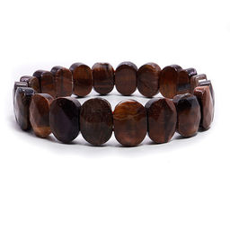 Браслет из камня Бычий глаз защита, удача, процветание