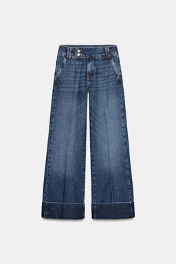 JEANS Z1975 STRAIGHT LOW-RISE TURN-UP HEMS - Zara фото 7
